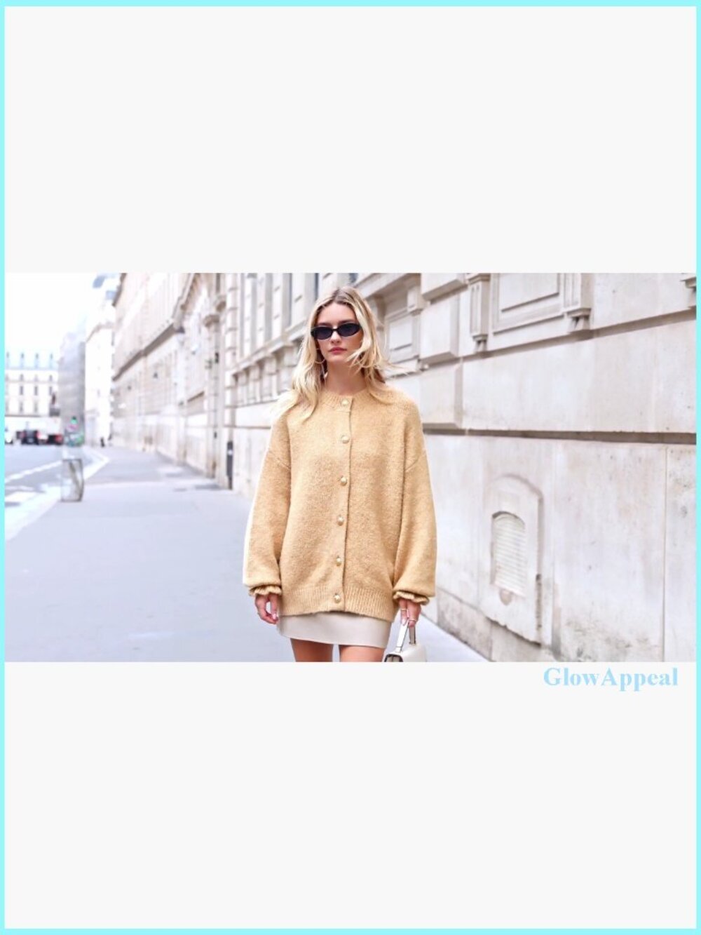 Cropped Cardigan Chunky Knit Ruffle Sleeves Button Down Oversized Fall - Picture 7 of 7